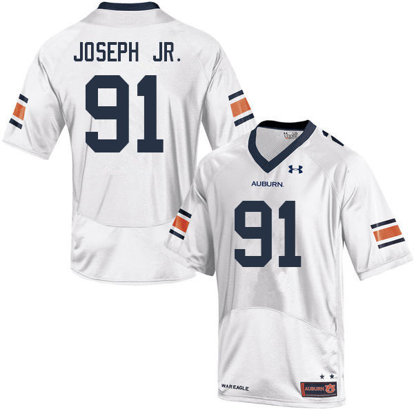 Auburn Tigers Men's Morris Joseph Jr. #91 White Under Armour Stitched College 2022 NCAA Authentic Football Jersey FGA8674QS